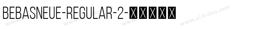 BebasNeue-Regular-2字体转换