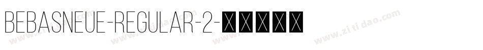 BebasNeue-Regular-2字体转换