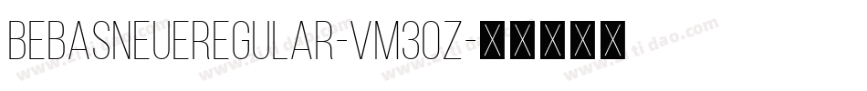 BebasNeueRegular-vm3oZ字体转换