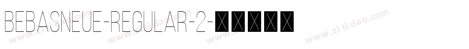 BebasNeue-Regular-2字体转换