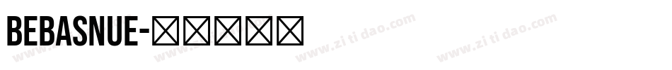 Bebasnue字体转换