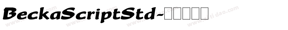 BeckaScriptStd字体转换