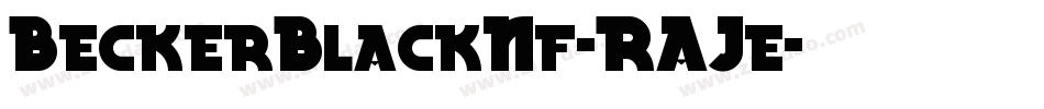 BeckerBlackNf-RAJe字体转换