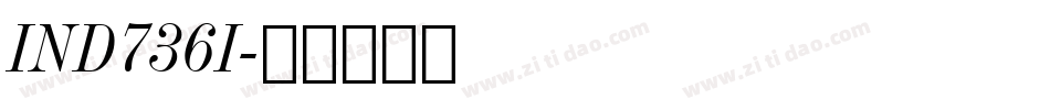 IND736I字体转换