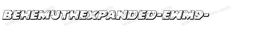 BehemuthExpanded-EwM9字体转换
