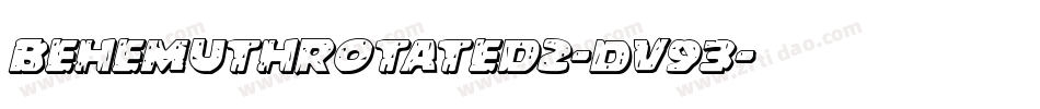 BehemuthRotated2-Dv93字体转换