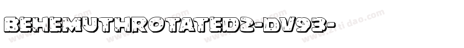 BehemuthRotated2-Dv93字体转换