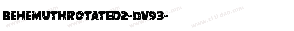 BehemuthRotated2-Dv93字体转换