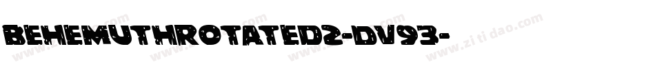 BehemuthRotated2-Dv93字体转换