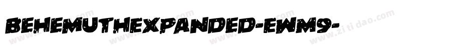 BehemuthExpanded-EwM9字体转换