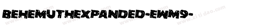 BehemuthExpanded-EwM9字体转换