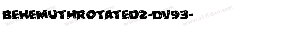 BehemuthRotated2-Dv93字体转换