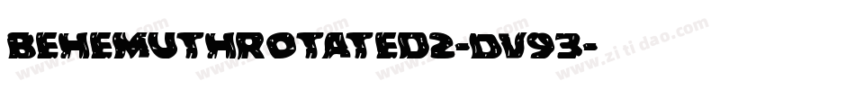 BehemuthRotated2-Dv93字体转换