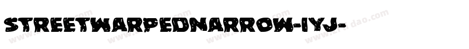 StreetWarpedNarrow-1yj字体转换