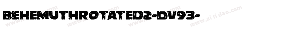 BehemuthRotated2-Dv93字体转换