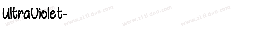 UltraViolet字体转换