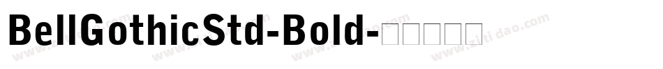 BellGothicStd-Bold字体转换