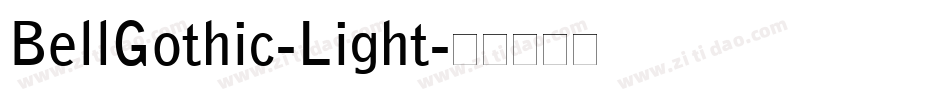 BellGothic-Light字体转换