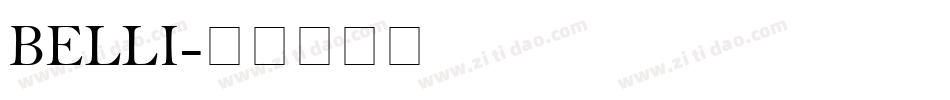 BELLI字体转换