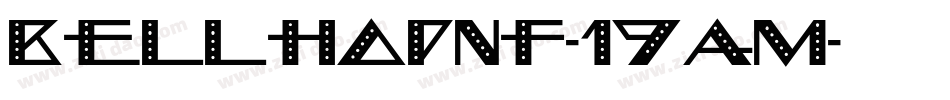 BellhopNf-19aM字体转换