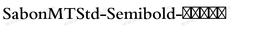 SabonMTStd-Semibold字体转换