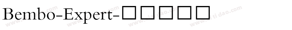 Bembo-Expert字体转换