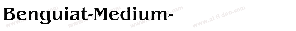 Benguiat-Medium字体转换