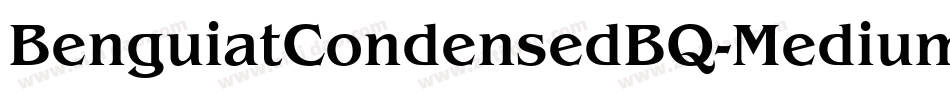 BenguiatCondensedBQ-Medium字体转换