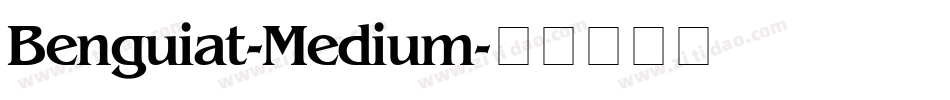Benguiat-Medium字体转换
