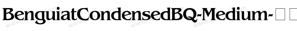 BenguiatCondensedBQ-Medium字体转换