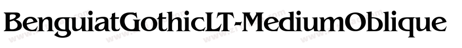 BenguiatGothicLT-MediumOblique字体转换
