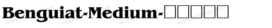 Benguiat-Medium字体转换