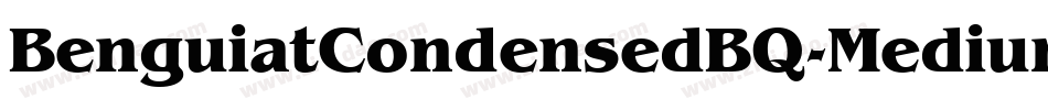 BenguiatCondensedBQ-Medium字体转换