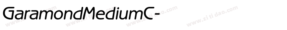 GaramondMediumC字体转换