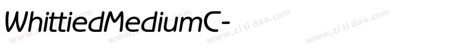 WhittiedMediumC字体转换