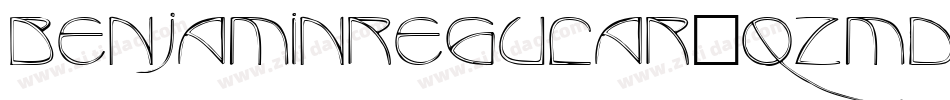 BenjaminRegular-qZMd字体转换