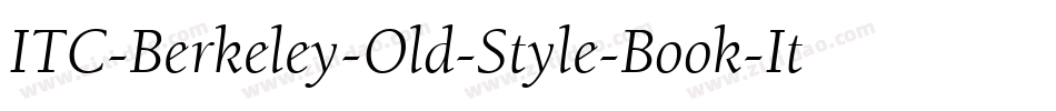 ITC-Berkeley-Old-Style-Book-It字体转换