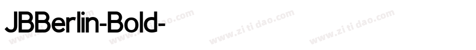 JBBerlin-Bold字体转换