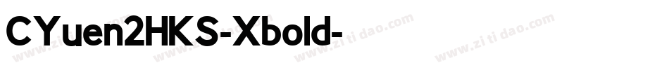 CYuen2HKS-Xbold字体转换