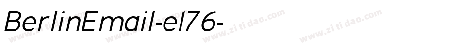 BerlinEmail-e176字体转换