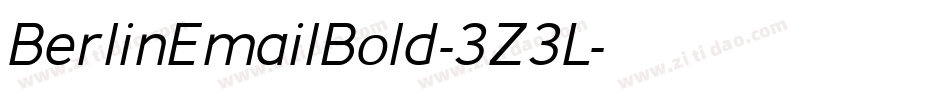BerlinEmailBold-3Z3L字体转换
