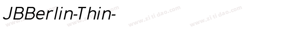 JBBerlin-Thin字体转换