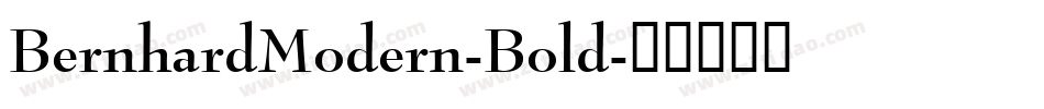 BernhardModern-Bold字体转换