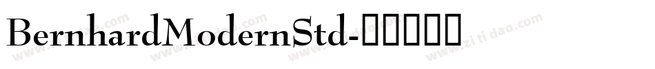 BernhardModernStd字体转换