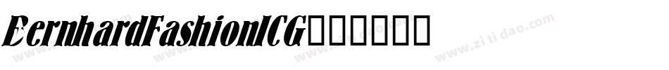 BernhardFashionICG字体转换