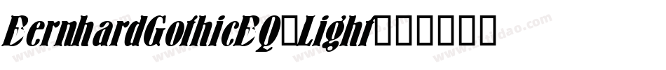 BernhardGothicBQ-Light字体转换