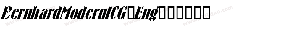 BernhardModernICG-Eng字体转换