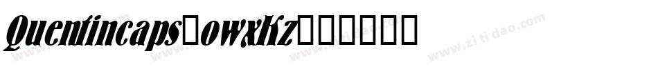 Quentincaps-owxKz字体转换