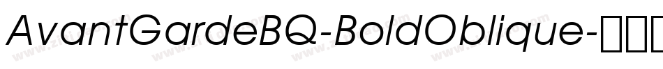 AvantGardeBQ-BoldOblique字体转换