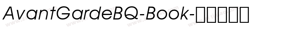 AvantGardeBQ-Book字体转换